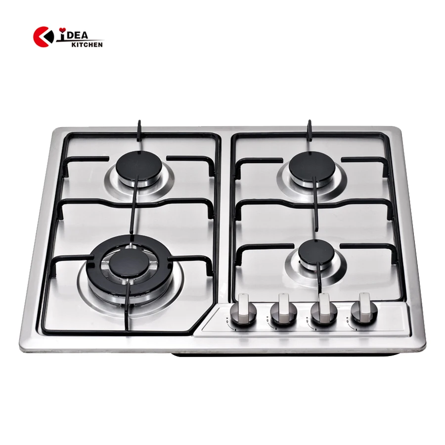 IDEA 4-Burner Stainless Steel Gas Stove for Outdoor Hotel and Household Use Built-in Design for Garage Application