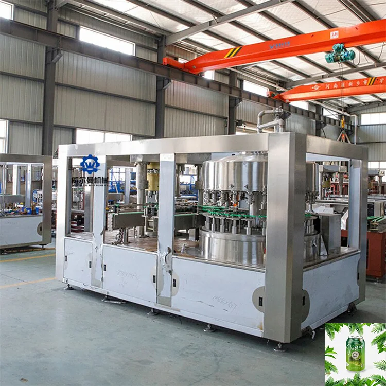 Full Set Automatic Aluminum Cans Production Line Fruit Juice Beverage Soda Water Filling Line Aluminum Can Water Production