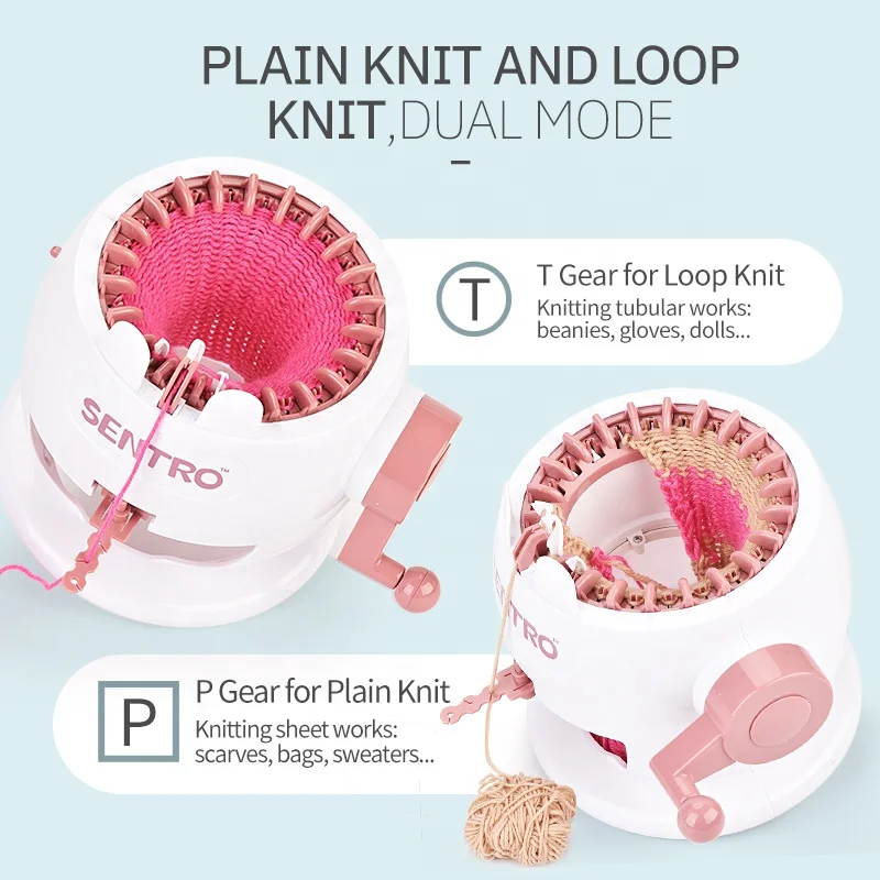 
Educational Pretend Play DIY Sock Rabbit Scarf Knit Machine Wool Craft Machine Toy 