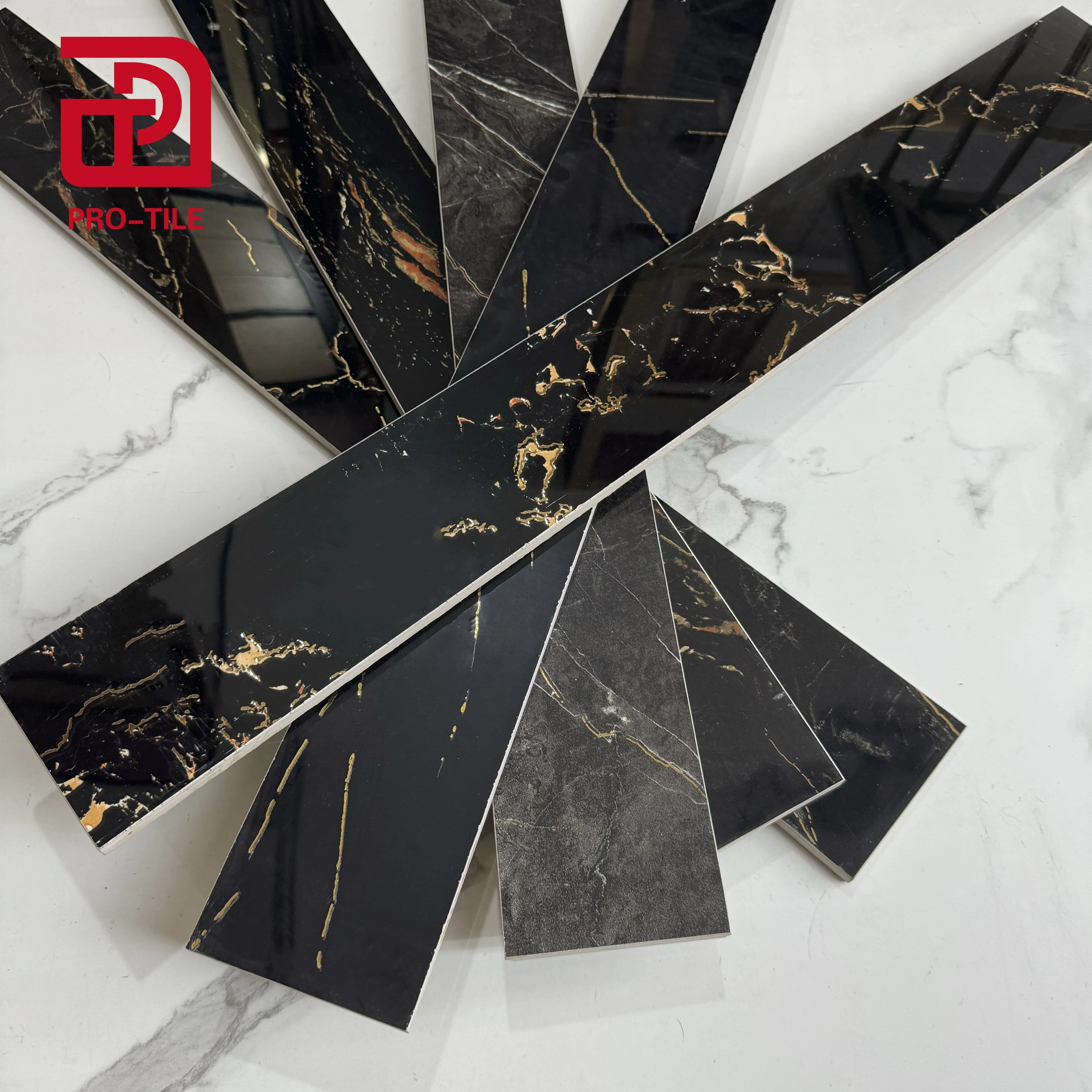 80*11 golden line skirting porcelain tile straight line accessory borders  for building material