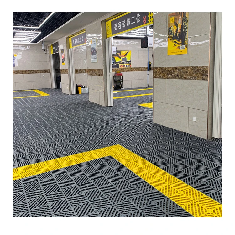 Non Slip Garage parking lots Plastic Floor Tiles