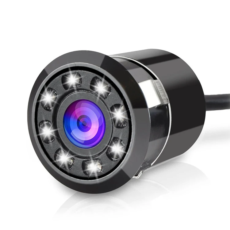 Universal 8 LED Lights Flush Mount 180 Viewing Angle Reverse Camera 12V Rear View car reverse camera Car Backup Camera