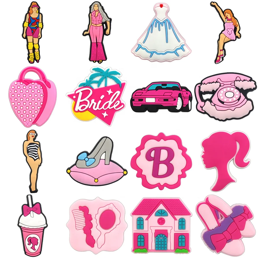 Barbi Shoe Charms Hello Kitty Croc Charms Mickey Mouse Accessories for Shoe Decorations