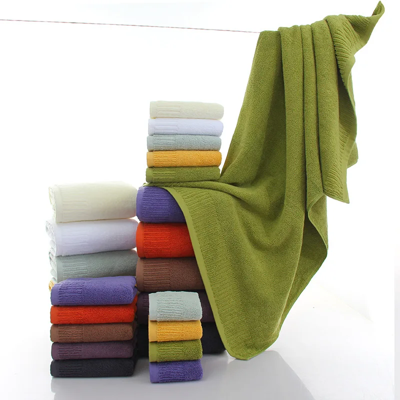 600 gram 100% cotton solid color  white spa bathing towel made in india  salon bath towels set