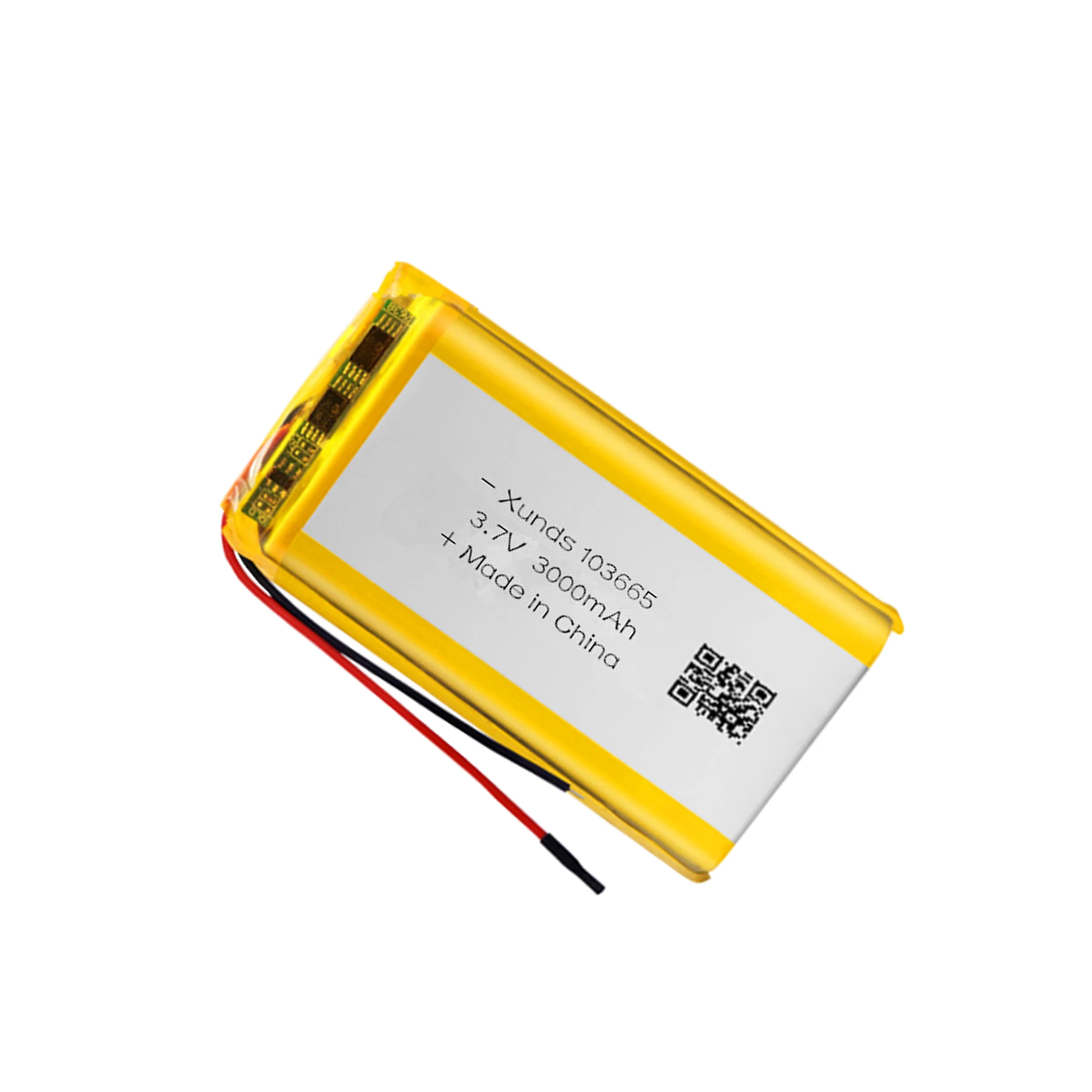 Lithium Polymer Battery 103665 3.7v Rechargeable Lipo Battery Large Capacity 3000mah Silver Sea Individual Box Package 500 Times