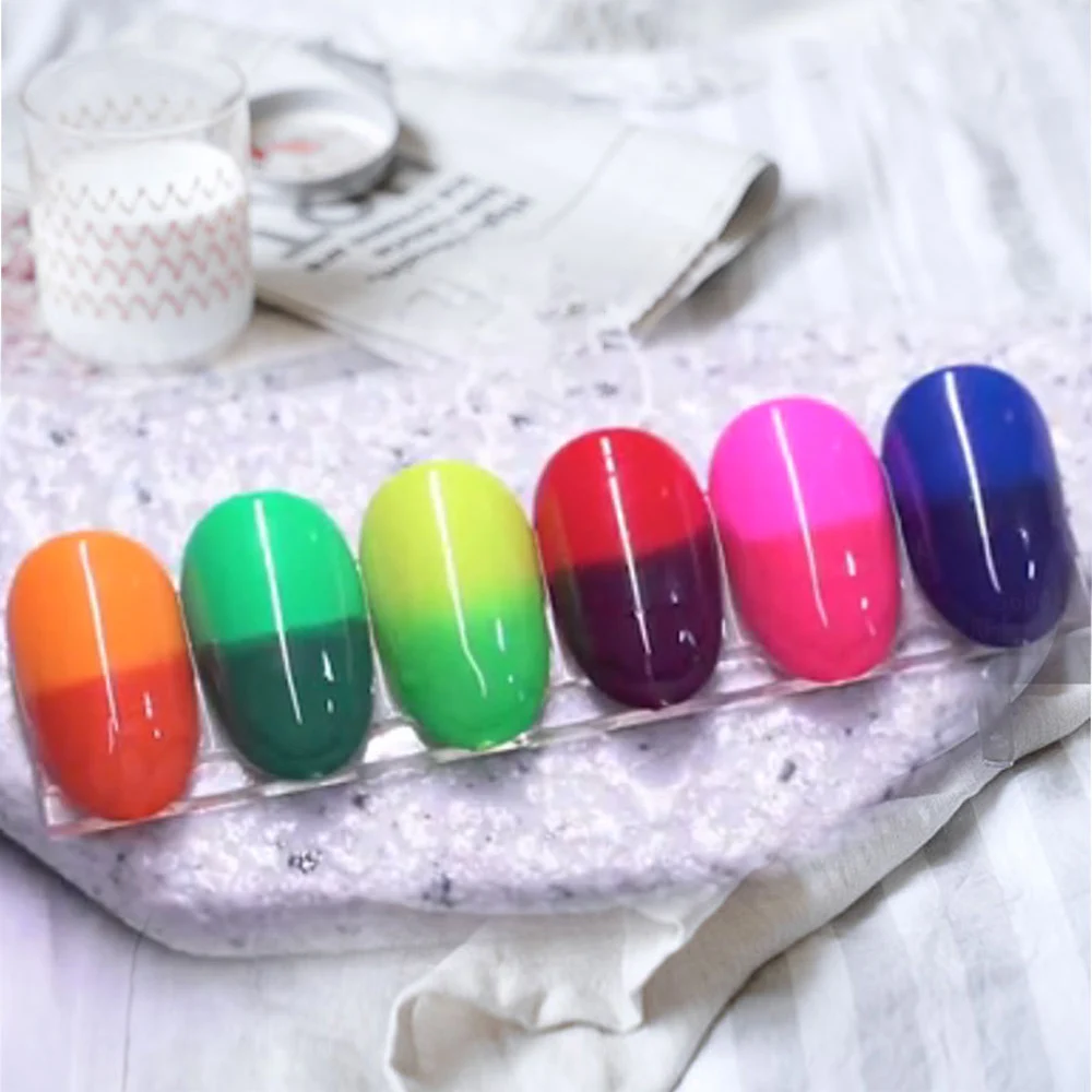 Thermal Gel Wholesale Nail Supplies High Pigment 15 ml Mood Change Organic Vegan Custom Private Label UV Nail Gel Polish