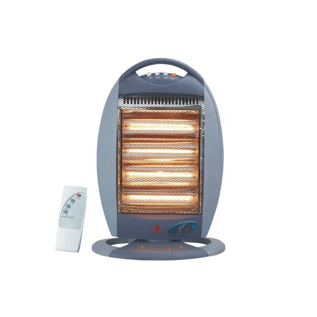 High Quality Electric 1200W Freestanding indoor portable small halogen heater with remote control