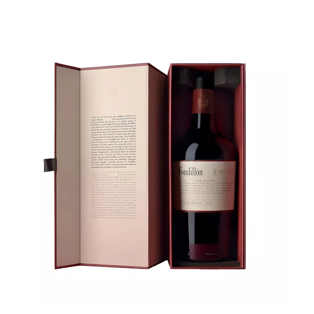 Customized gift box luxury brandy red wine paper box luxury logo whiskey tequila champagne flute packaging box