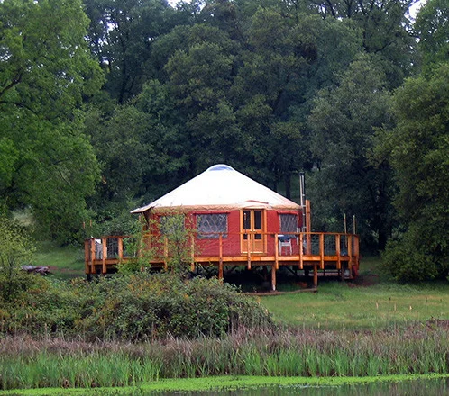 9 m Luxury  waterproof acrylic dome mongolian Yurt with wood door