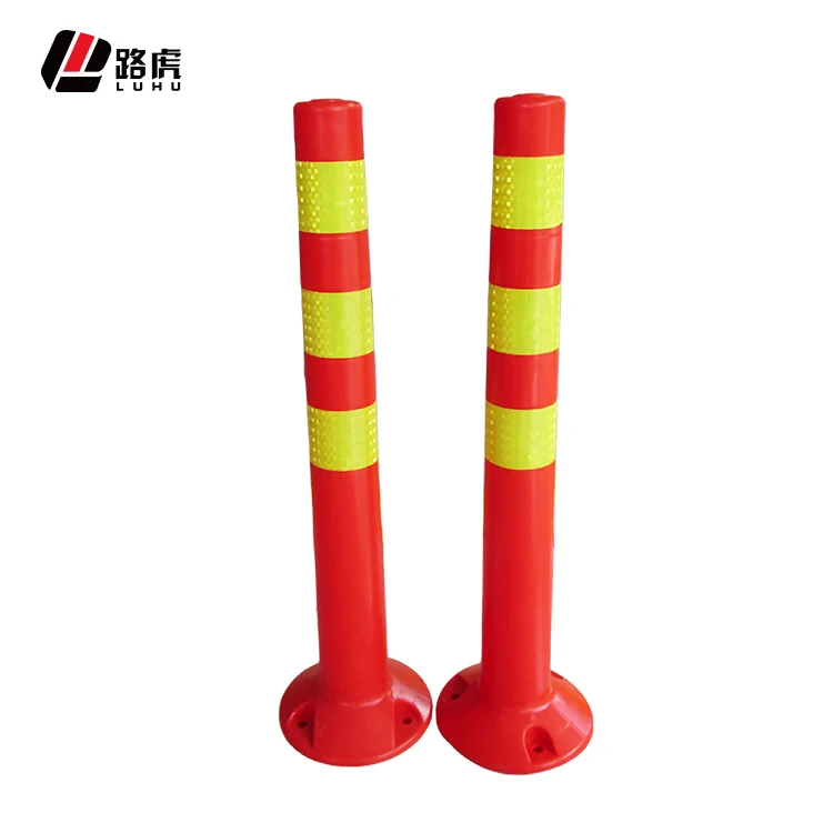 70mm Reflective Flexible Road Traffic Marker Post Plastic Eva Delineator Warning Post