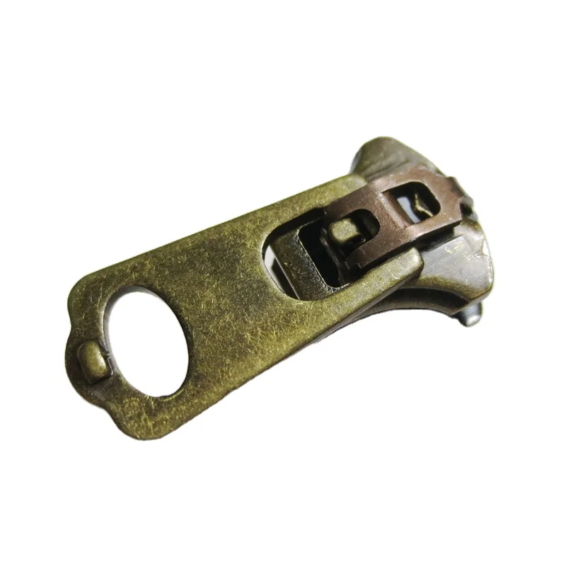 Factory SS-4YG-570 Best Selling White Stainless Steel Zipper Sliders 4YG Zipper Sliders