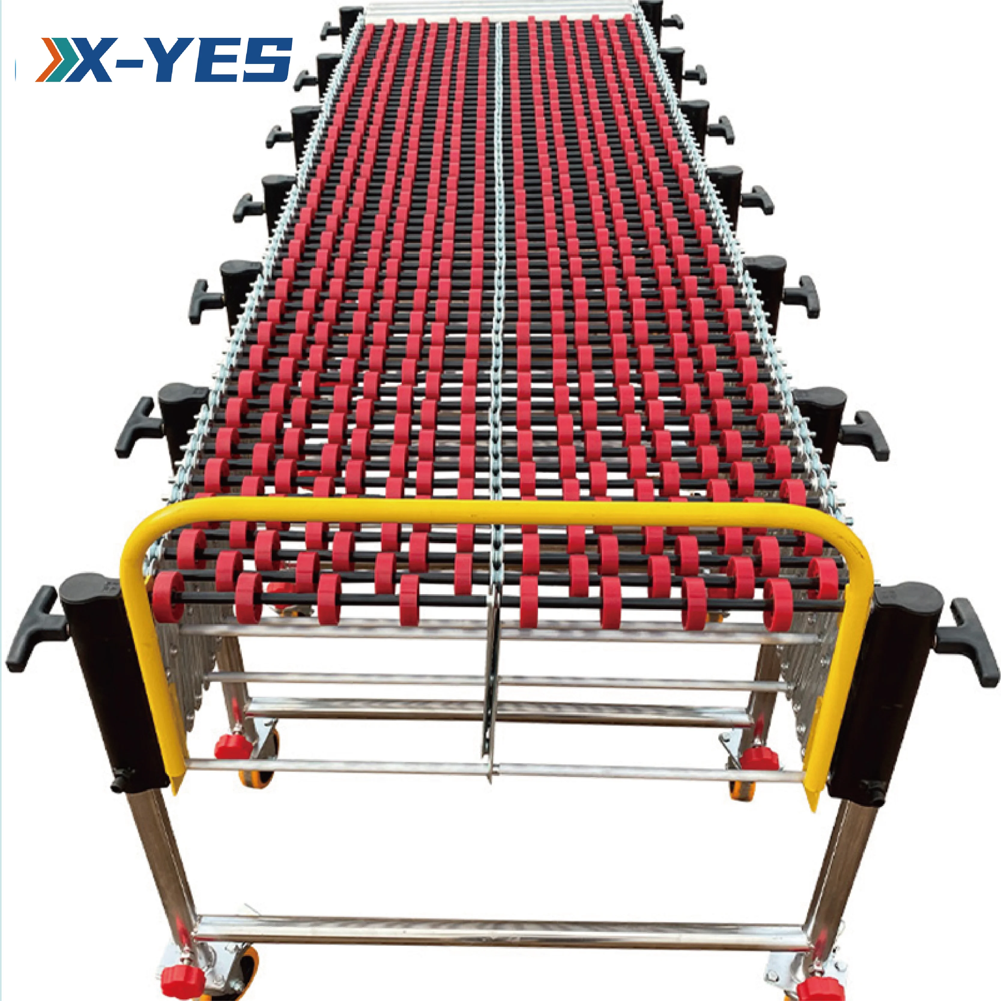 Gravity Portable Unload Stainless Steel Roller Skate Wheel Telescopic Conveyor