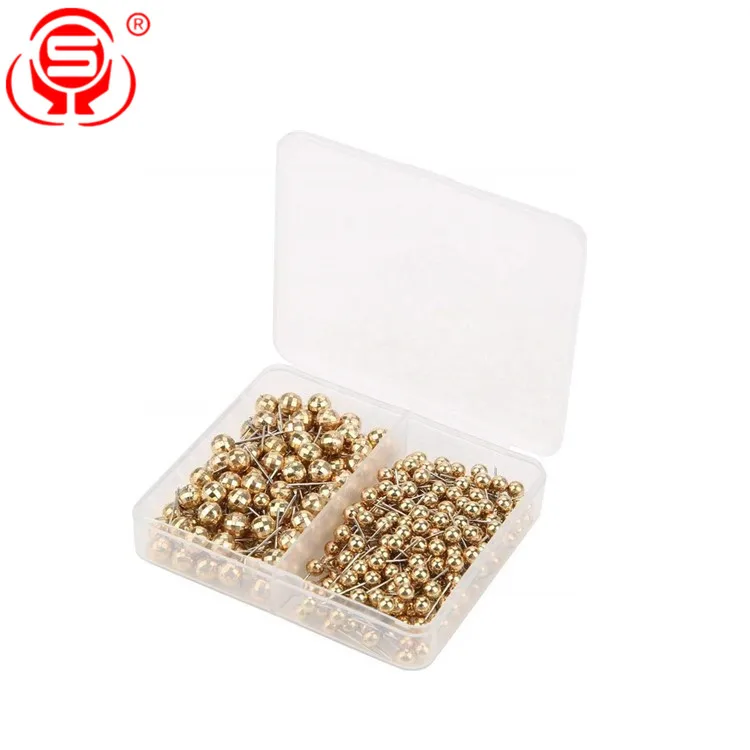 
300pcs Rose Gold Round Head Pearl Pin Pearl Straight Quilting Pins for Sewing Weddings Corsage Dressmaking DIY 