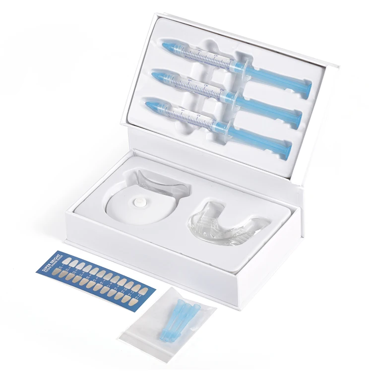 Заводская цена, персональный логотип, 35% гель для отбеливания пероксида карбамида, набор для домашнего отбеливания зубов, белая улыбка, набор для отбеливания зубов