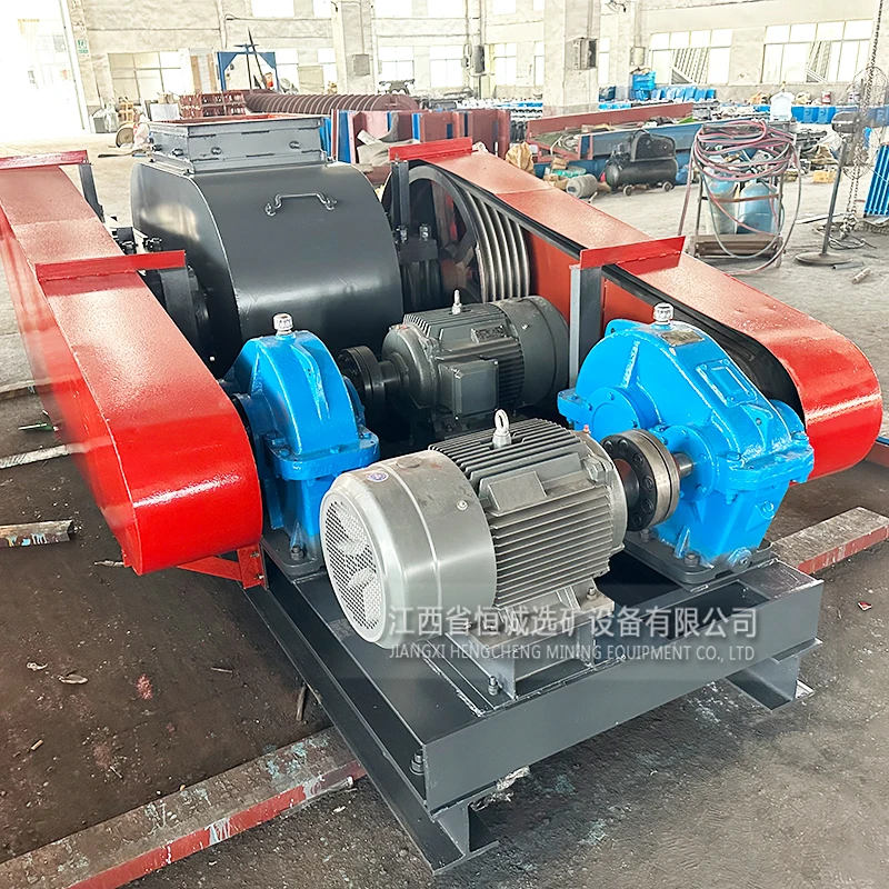 Sand making plant smooth 2PGS 500x750 double roller crusher for manganese