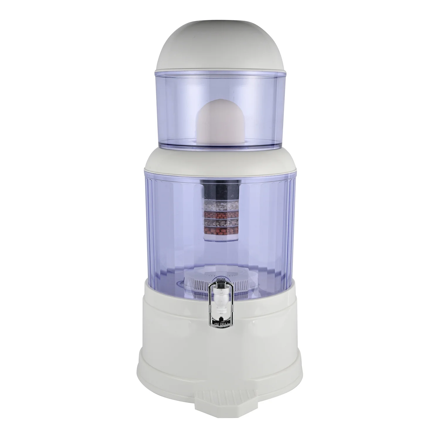 Jewin Brand 14L Manual Water Purifier Multi-Layer Filters Cold Stand Plastic Household Use Drinking Mineral Water Pot