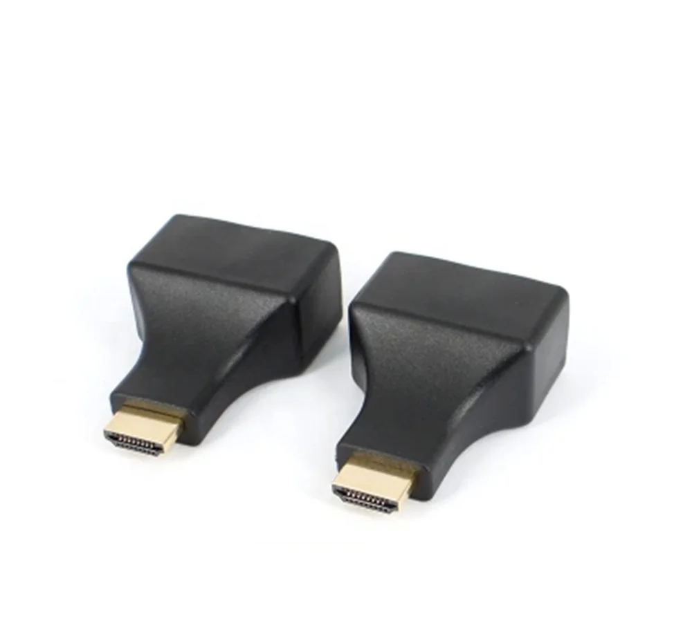 Support 3d 1080p 30m Hdmi Extender HDMI To Dual Rj45 Network Ports Converter Over Cat 5e Cat 6