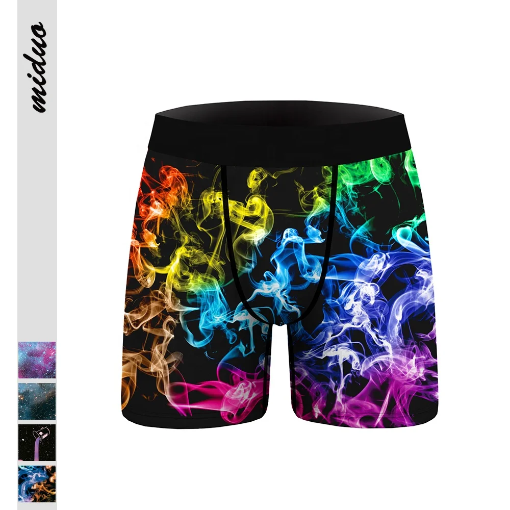 New Fashionable Digital Print Comfortable Mens Boxer Briefs Wholesale Panties Custom Plus Size Underwear