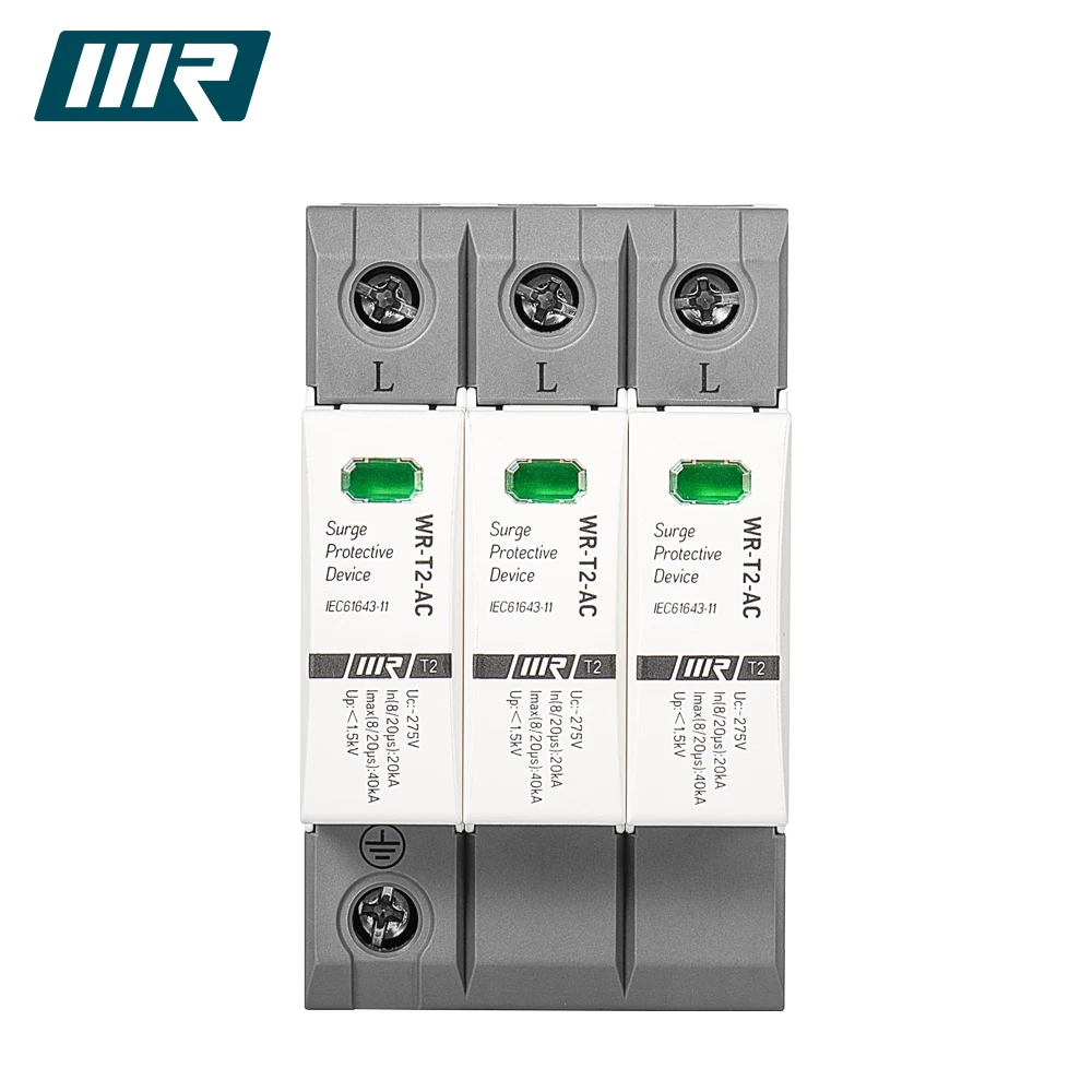WR-T2 20/40kA Surge Protective Device Lightning Protection