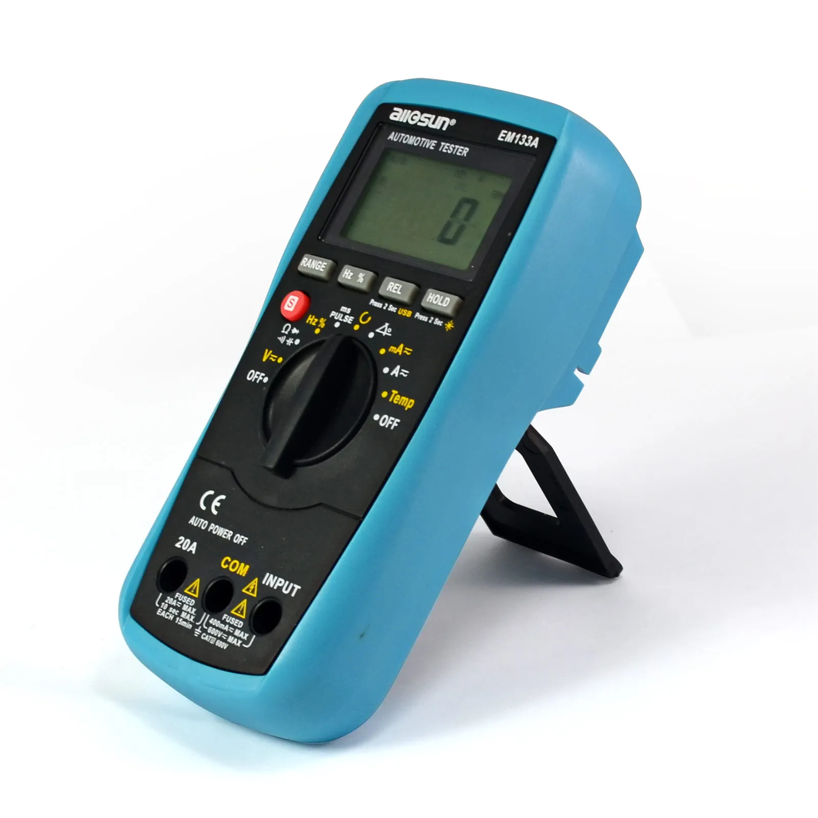 Allsun EM133A Digital Automotive Multimeter Autorange ACA/DCA Max.20A Electrical Instruments