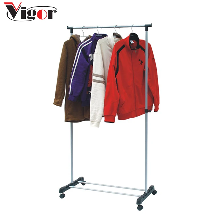 Indoor Outdoor Telescopic Clothes Hanger Coat Rack Laundry Rack