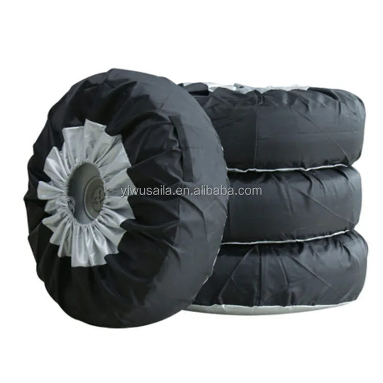  4 Pcs Set Waterproof Dustproof 23-30 Inch Car Tire Protect Cover Universal Spare Tyre Wheel With Storage Bag Oxford