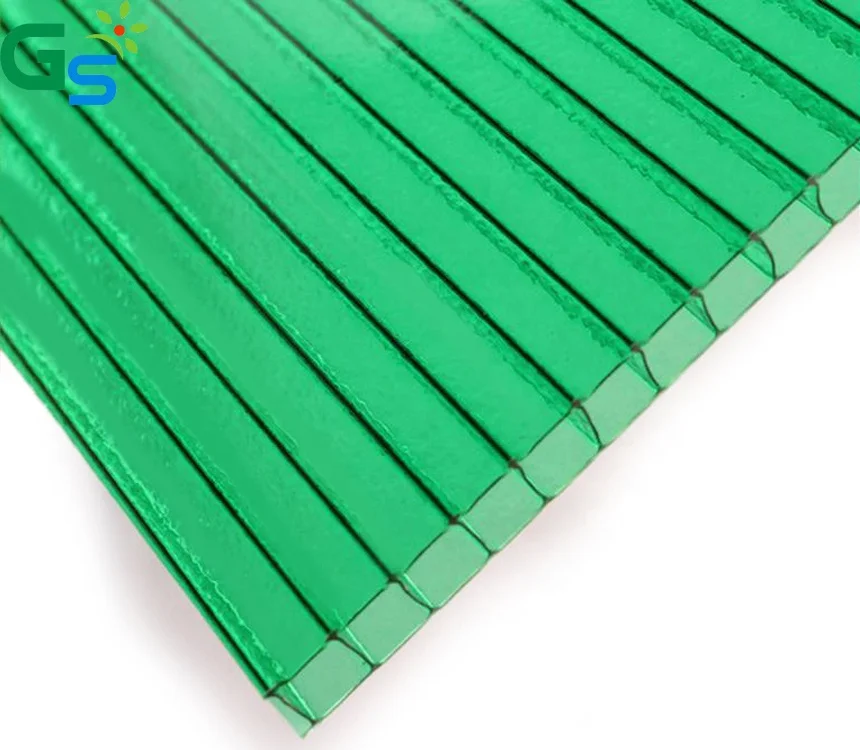 Factory Price Polycarbonate Sun Shades Transparent Plastic Polycarbonate Hollow Sheet For Balcony Roof Cover