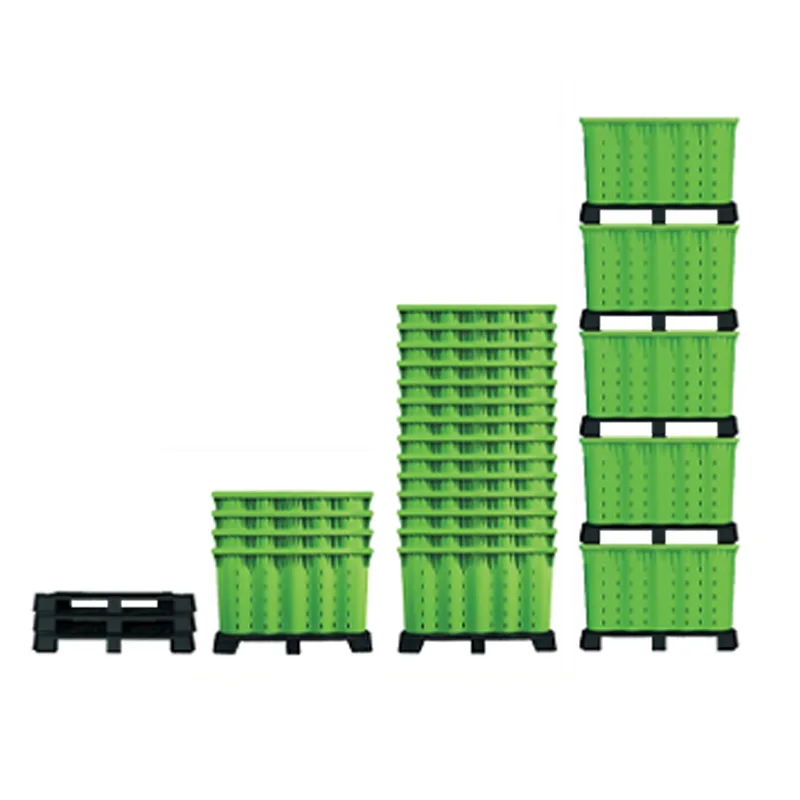 Лидер продаж сетчатая пластиковая коробка для ящиков и поддонов фруктов замок хранения