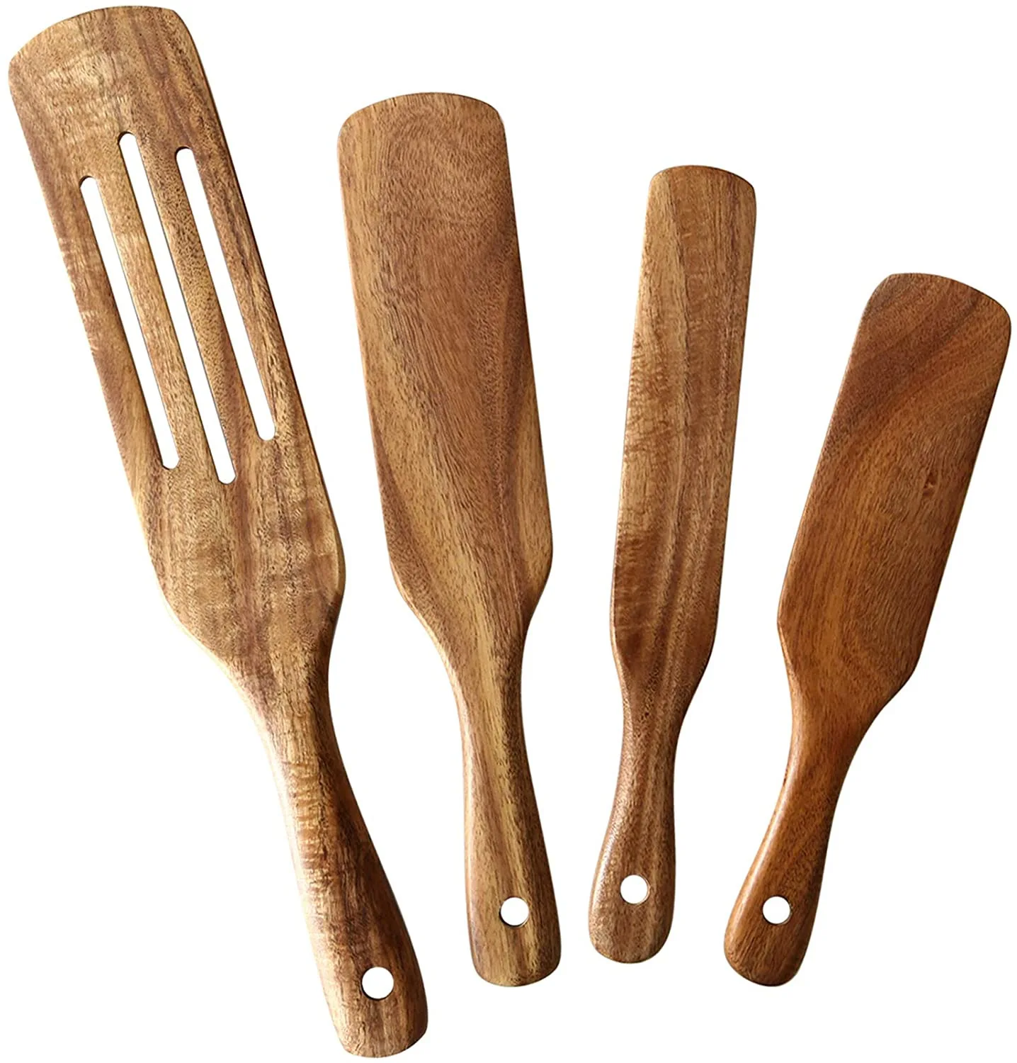 New Arrival 4 Pieces  Hot Sell Wooden Spurtles Set Kitchen Tools