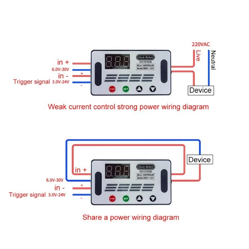 DC 12V DDC-431 таймер задержки реле с цифровым светодиодным дисплеем контроллер MOS