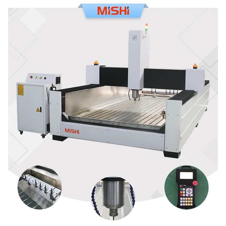 Automatic CNC Stone Engraving Quartz Granite Marble Slabs Cutting Edge Polishing Atc CNC Router Machine