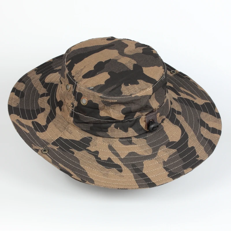 Wholesale High Quality Custom Logo Design Blank Plain Fly Camouflage Fishing Fisherman Hats For Men