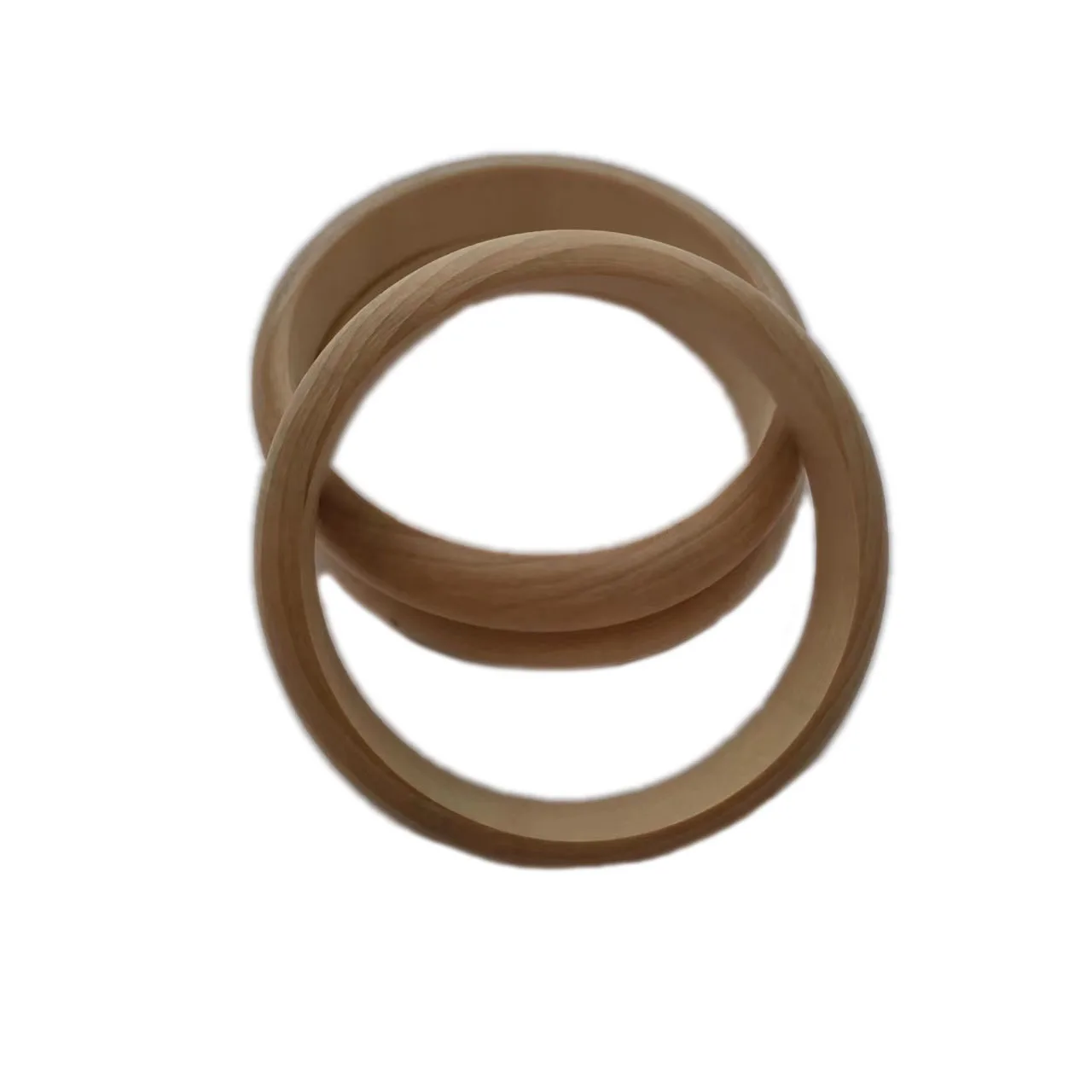 75mm Unfinished Natural Round Solid Wooden Rings Bangle Bracelets  for DIY Craft Project Making