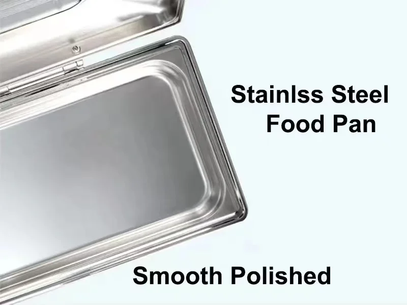 Restaurant Supplies 9L Food warmer Hydraulic Chafer Rectangle Catering Container set Wedding Party Buffet Chafing dishes