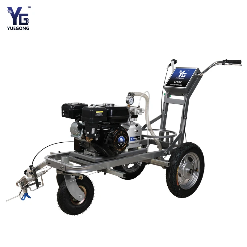 Factory Price Parking Lot Factory Floor Striping Line Pavement Cold Paint Road Marking Machine YG101