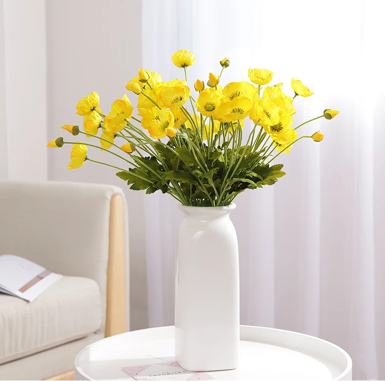 Simulated poppy flower wedding simulated flower corn poppy wedding home decoration artificial flower