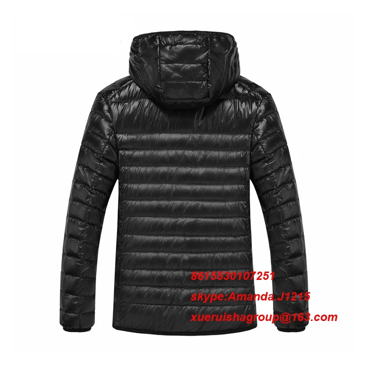 2020 new design padded hoody men winter jacket goose down filled jacket