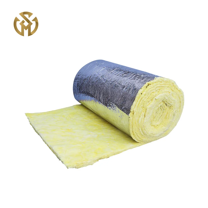 Good Thermal Preservation Soundproof Glass Fiber Blanket Aluminium Foil Acoustic Insulation Glass Wool Blanket