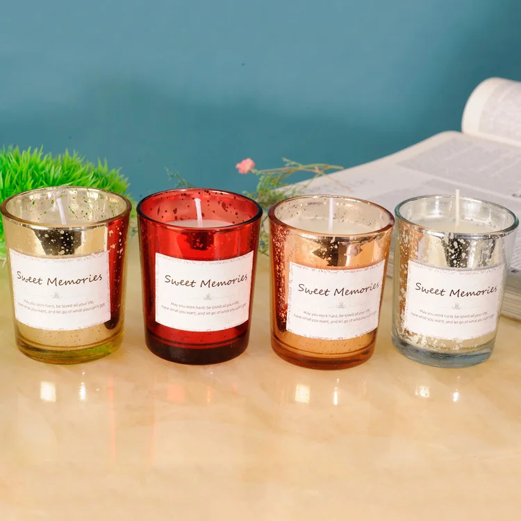 luxury square custom adhesive logo double layer paper sticker candle jars label