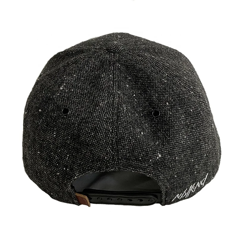 Wool And Suede Brim 6 Panel Snapback Hat And Cap Custom Street Style Unisex Printed Hiphop Canvas Snapback Hat