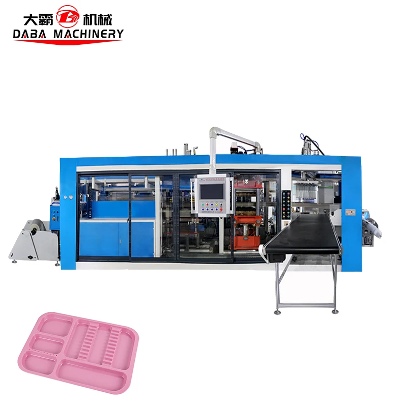 DB-72/76 Automatic 3-station plastic forming machine disposable dental vacuum forming machine