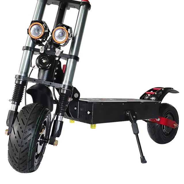 60V 5600W Dual Motor Powerful Two Wheel 11 Inch Fat Tire Off Road Electric Scooter