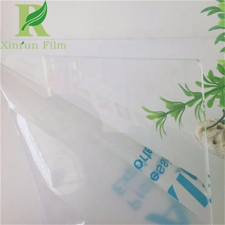 Clear Transparency Anti Scratch Surface Protective Acrylic Sheet PE Film