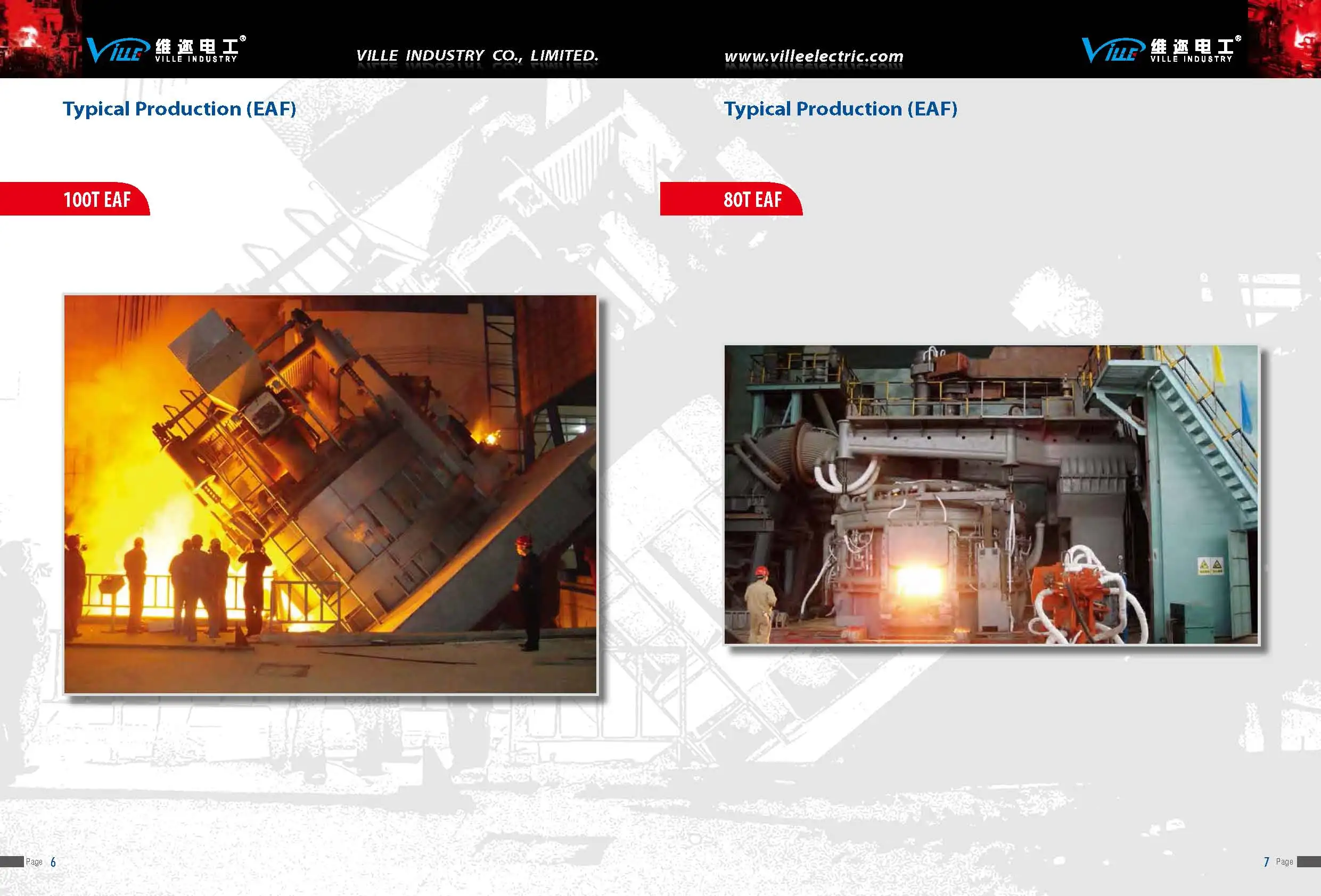 
 Электродуговая печь типа EBT 100T, дугоплавильная печь, промышленная печь  