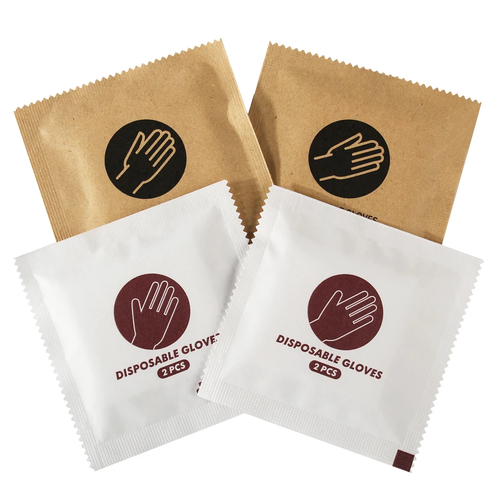 Disposable PE Gloves individually package single pack Gloves Food Grade Hairdressing kitchen  restaurant cheap hot with CE