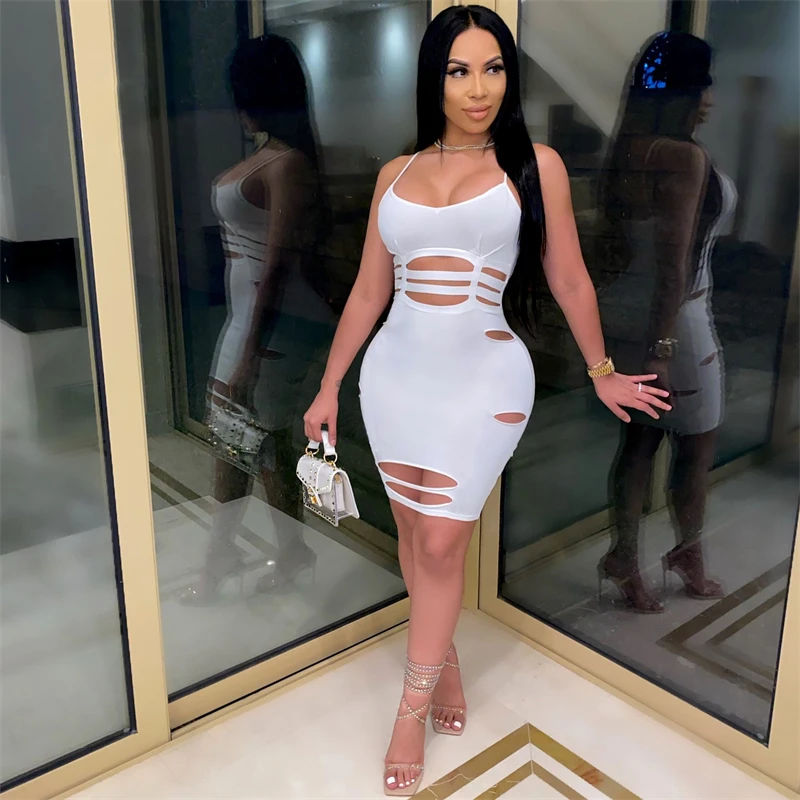 women 2021 summer vestidos sexys para un club de noche sexy ffitted dress women bodycon hollow out dress short dress