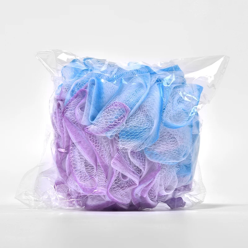 Большая губка для ванны душа пуф Loofahs Экологически чистая отшелушивающая сетчатая щетка мяча