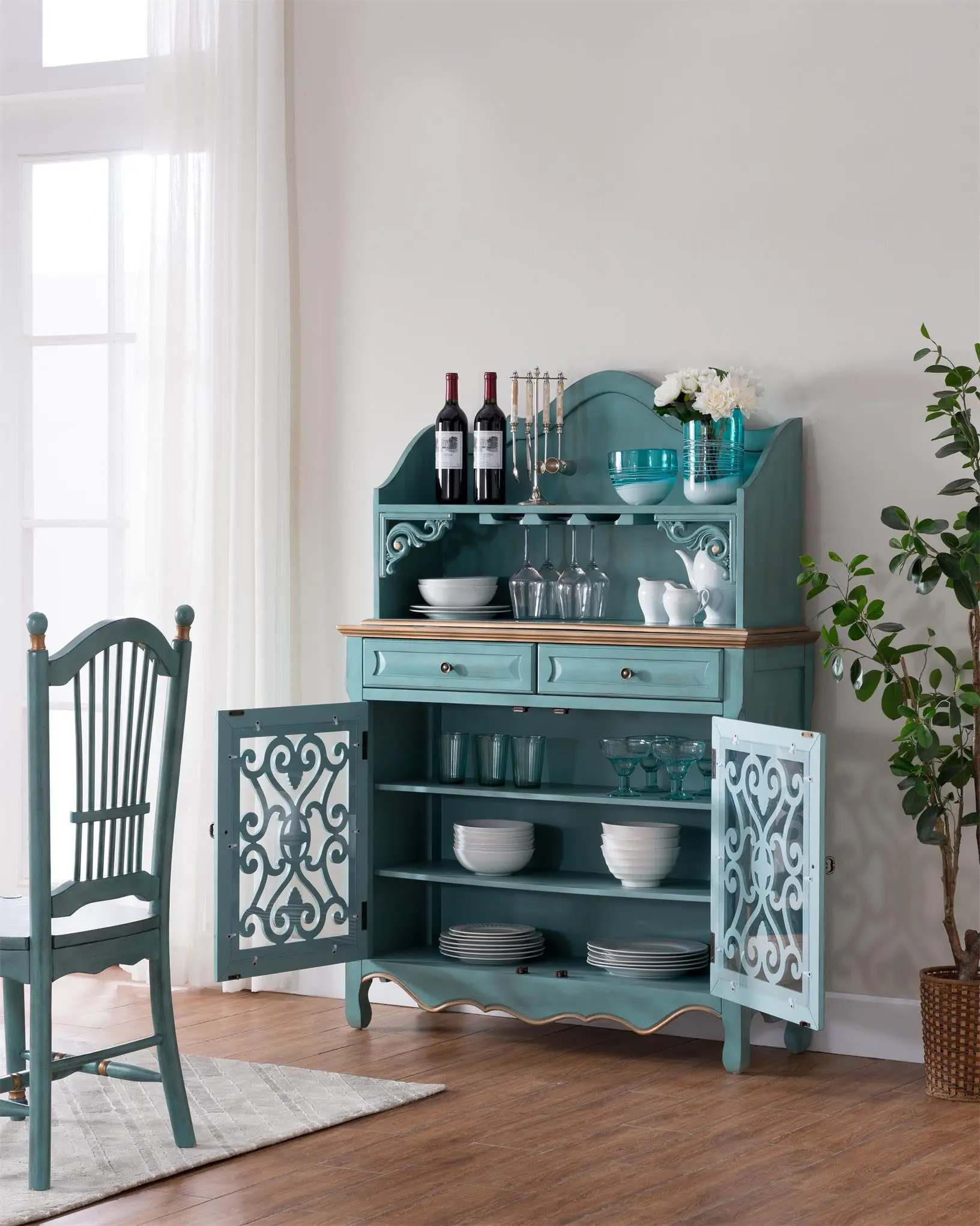 
Kars design sideboard with storage wine rack buffet Cabinet for dinning room 