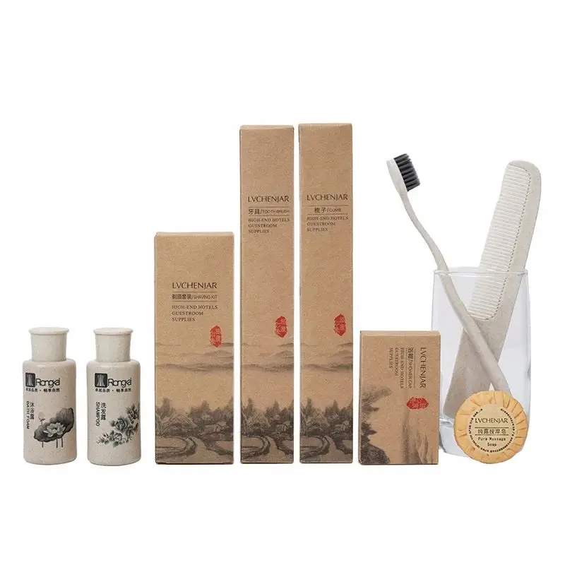 Hotel Supplies Eco Friendly Amenities Dental Hygiene Kit Spa Bathroom Disposable Airbnb Hotel Amenities Toiletries Sets