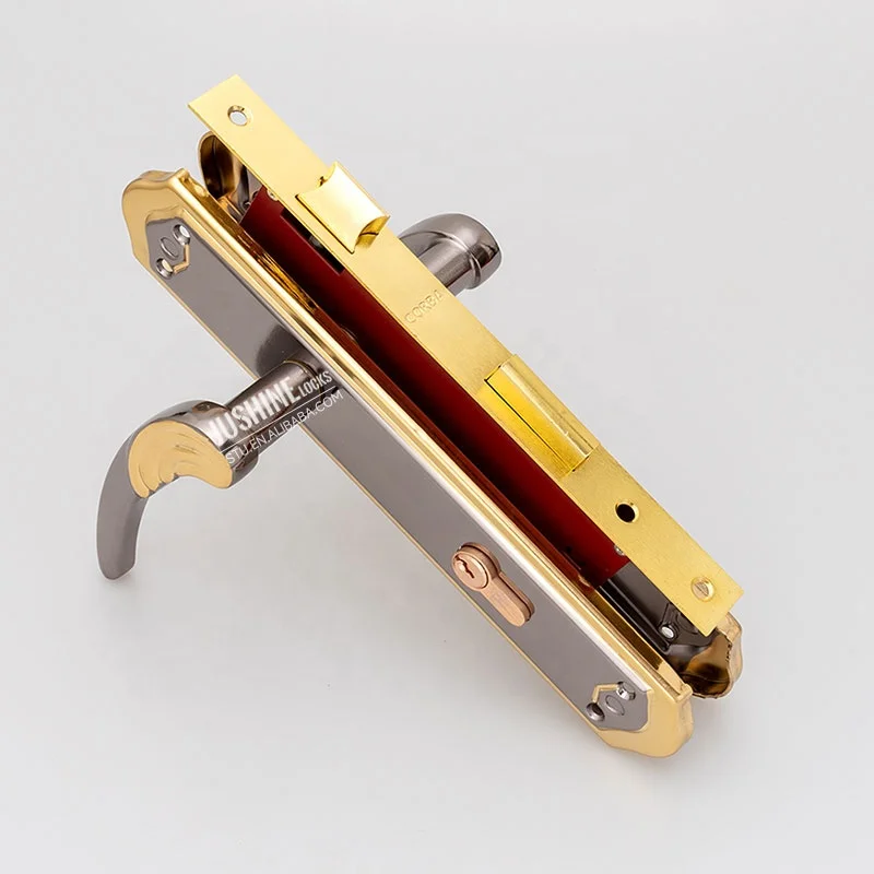 Luxury Gold backplate pull handle 4 screw cool savannah interior door handles bulk